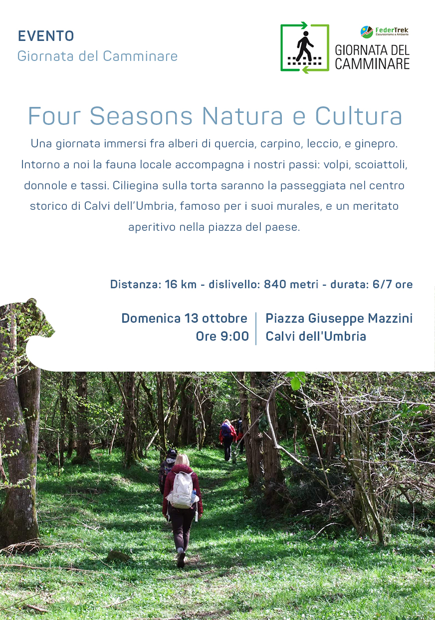 Four Seasons Natura e Cultura - Anello del Monte San Pancrazio e murales di Calvi dell’Umbria