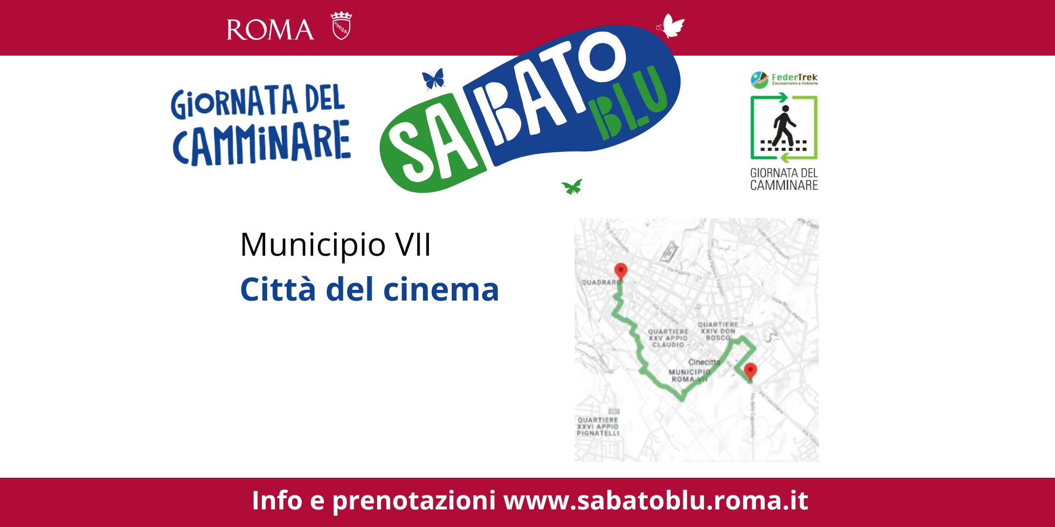 Giornata del Camminare "Sabato Blu" a Roma - 7 ° Municipio