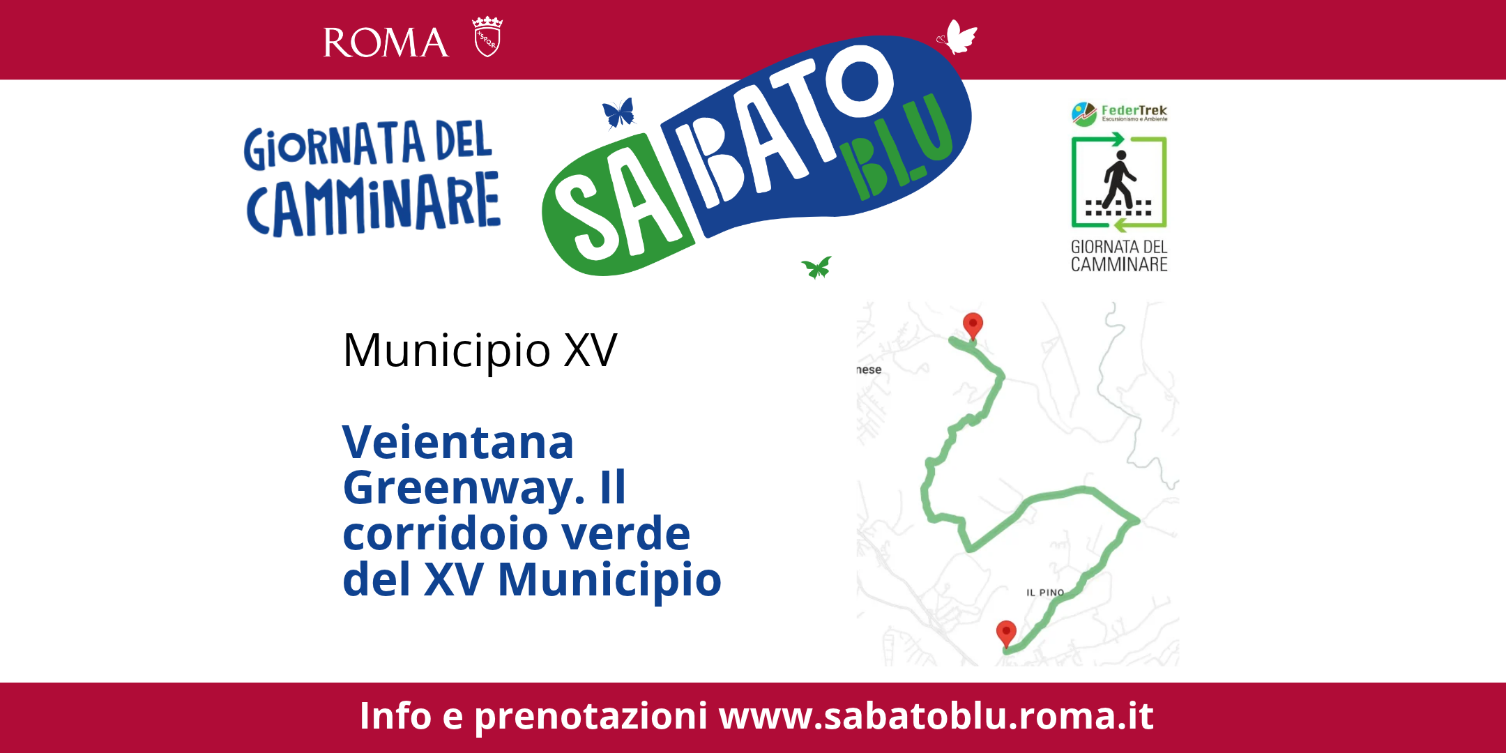 Giornata del Camminare "Sabato Blu" a Roma -   15°  Municipio - Veientana Greenway