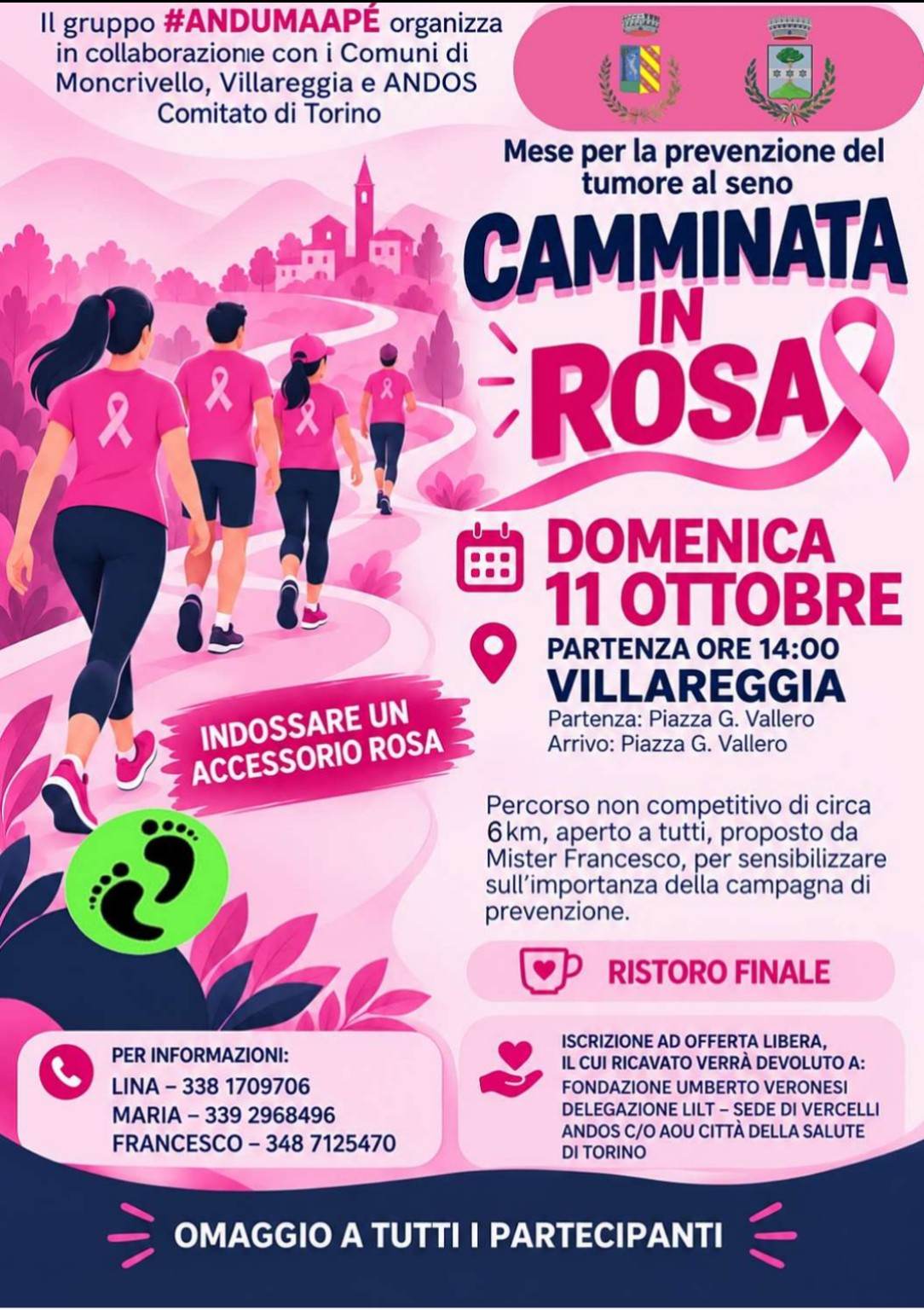 Camminata in rosa