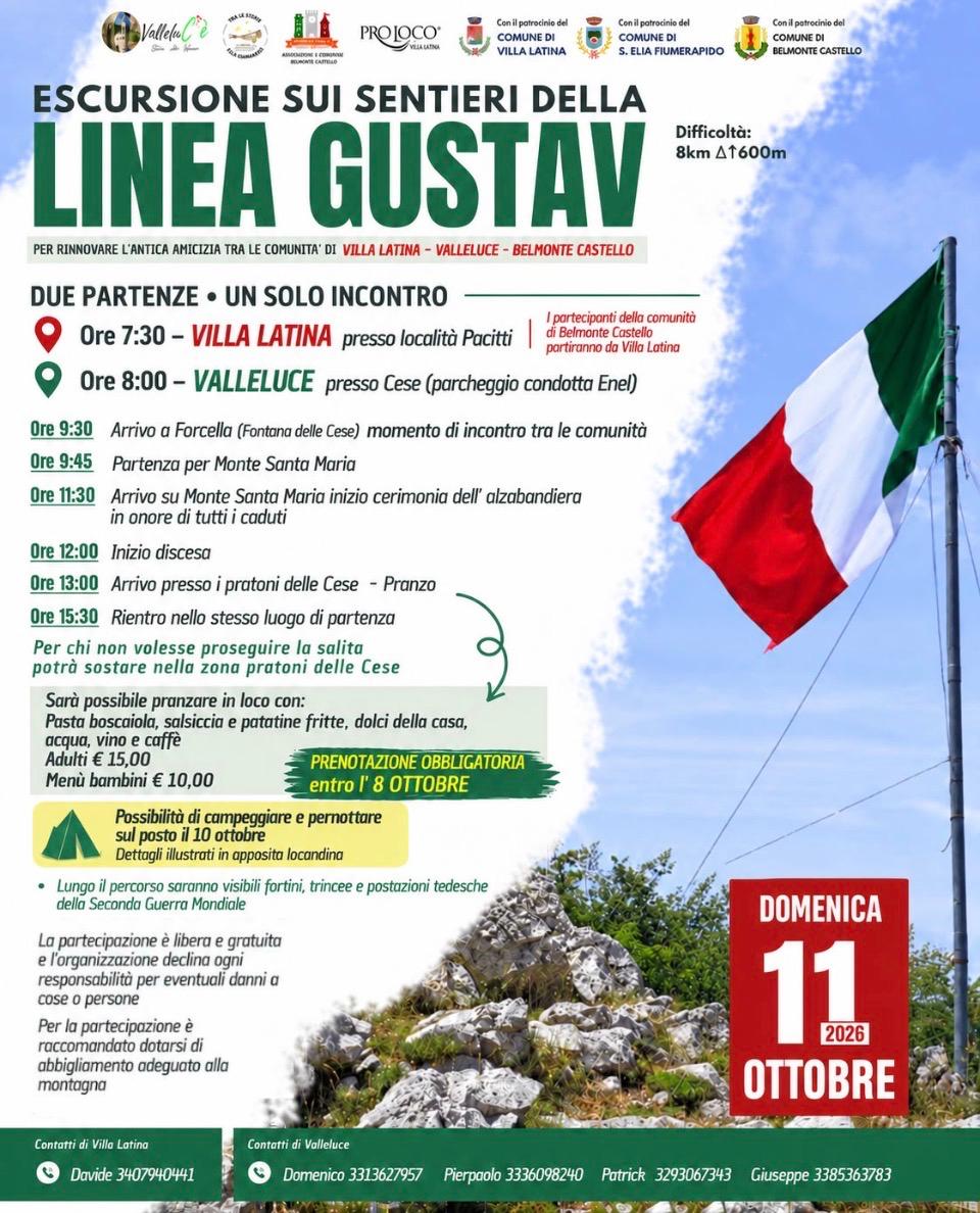 Trekking sui Sentieri della Linea Gustav