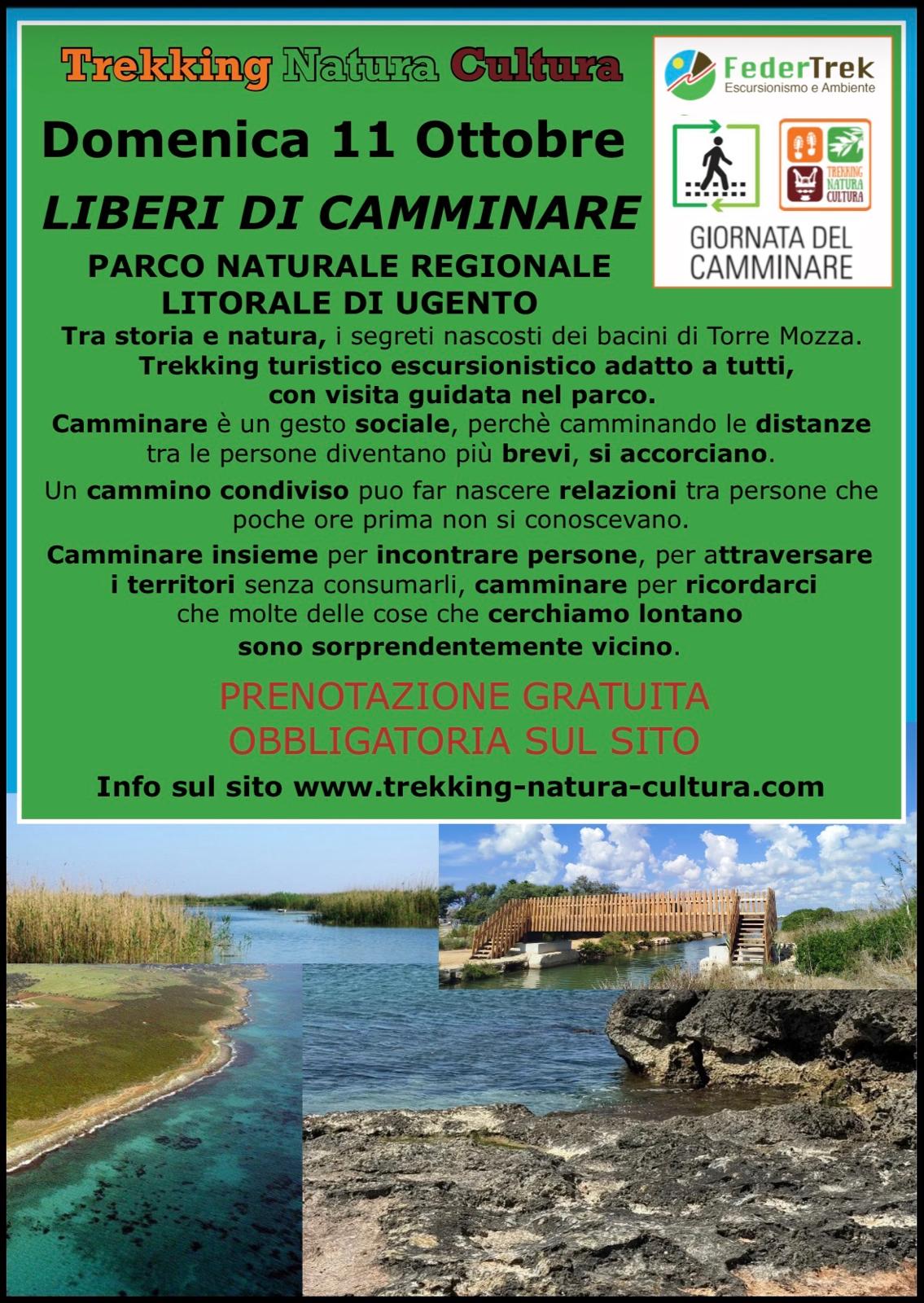 LIBERI DI CAMMINARE PARCO NATURALE REGIONALE LITORALE DI UGENTO
